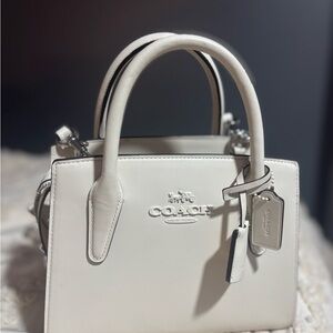 Coach Cream Leather Satchel